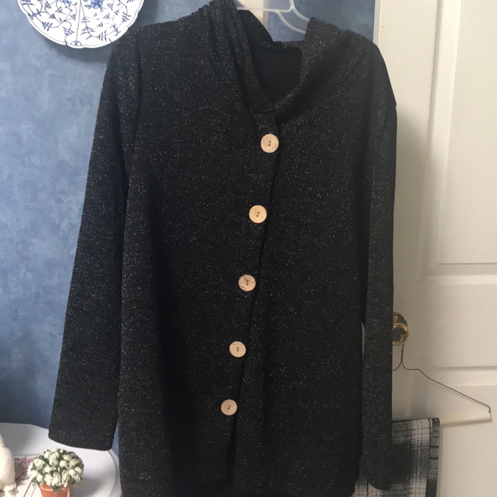Black sequin jacket / top